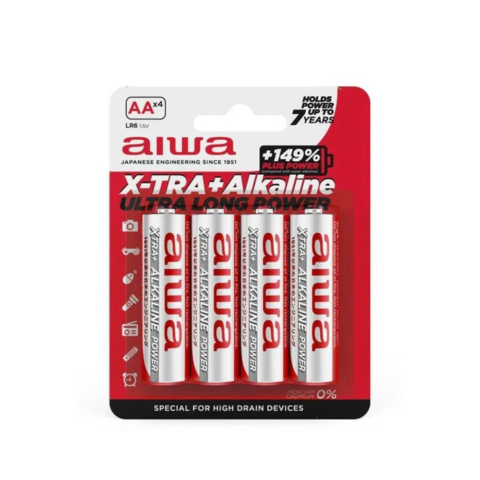 Batterijen Aiwa AALR6 4UD 1,5 V AA LR6 (12 Stuks)