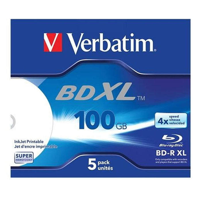 Blu-Ray BD-R Verbatim 5 Stuks 4x