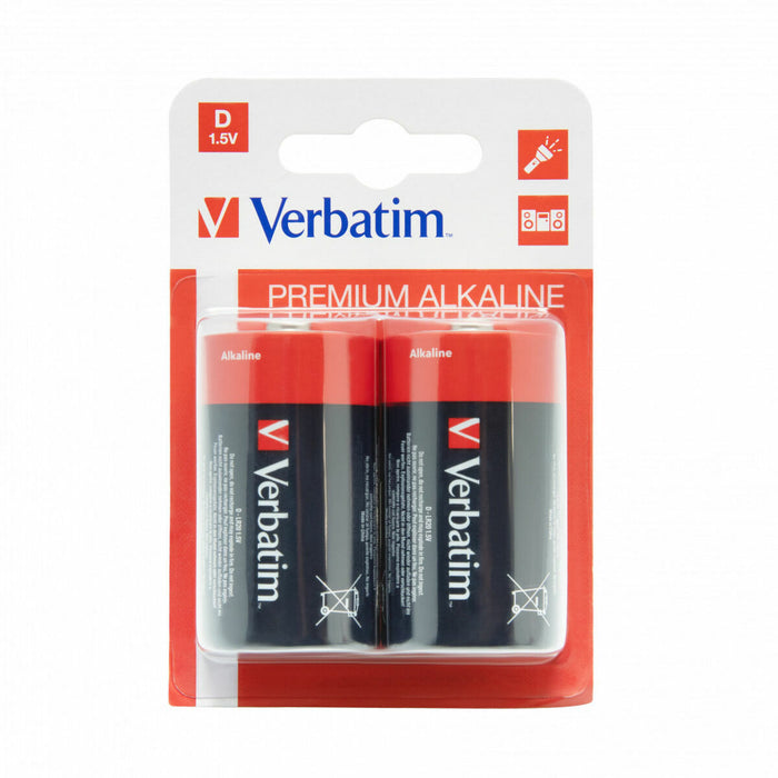 Batterijen Verbatim Pilas alcalinas D 1,5 V