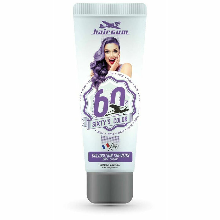 Semi-permanente kleurstof Hairgum Sixty's Color Mahonie (60 ml)