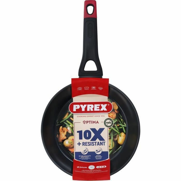Pan Pyrex Zwart Rood Aluminium