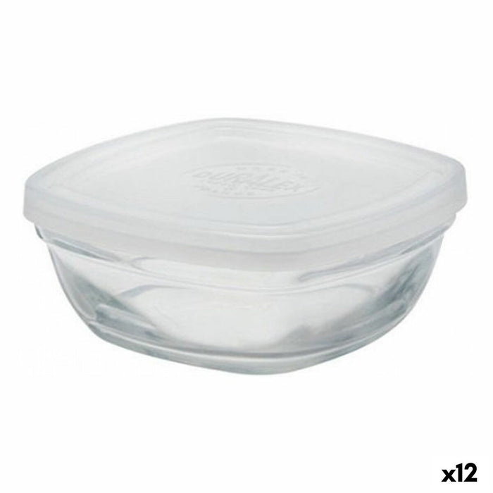 Panier-repas carré avec couvercle Duralex FreshBox Transparent 150 ml (12 Unités)