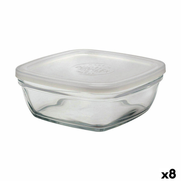 Panier-repas carré avec couvercle Duralex FreshBox 1,15 L 17 x 17 x 7 cm (8 Unités)  