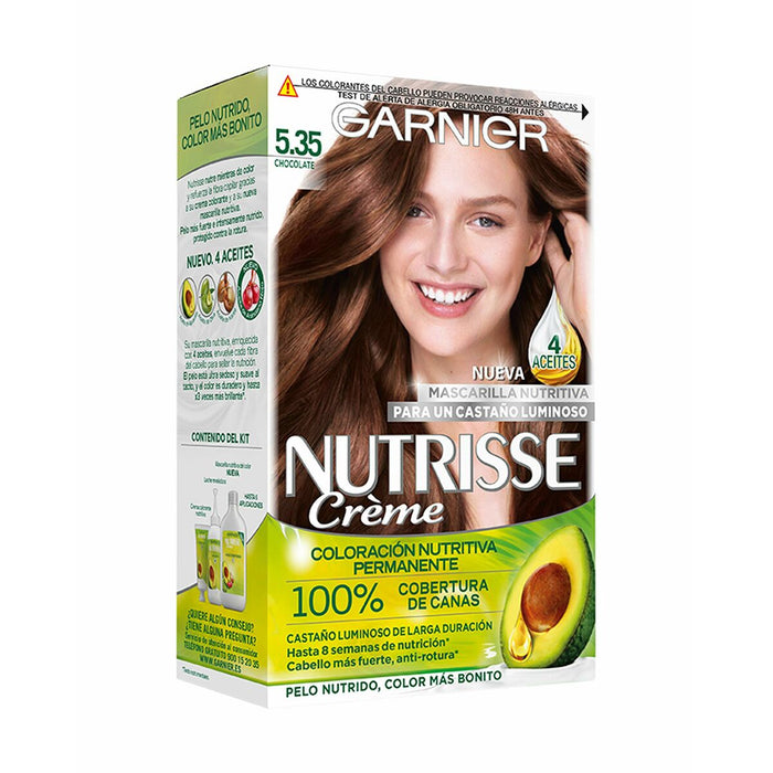 Coloration Permanente en Crème Garnier Nutrisse Creme 5.35/58 - Sequoia