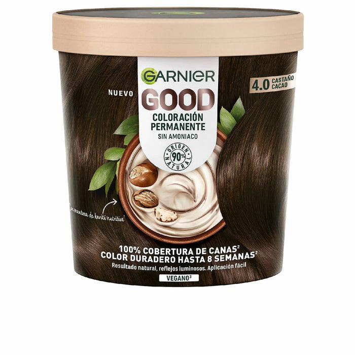 Permanente Kleur Garnier Good Cocoa Bruin Nº 4.0 (1 Stuks)