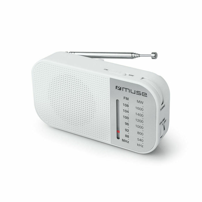 Radio Muse M-025 RW Wit (Wit) Geschenkbox (Geschenkbox)