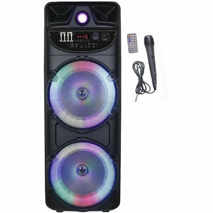Haut-parleurs bluetooth portables Inovalley Noir 1000 W