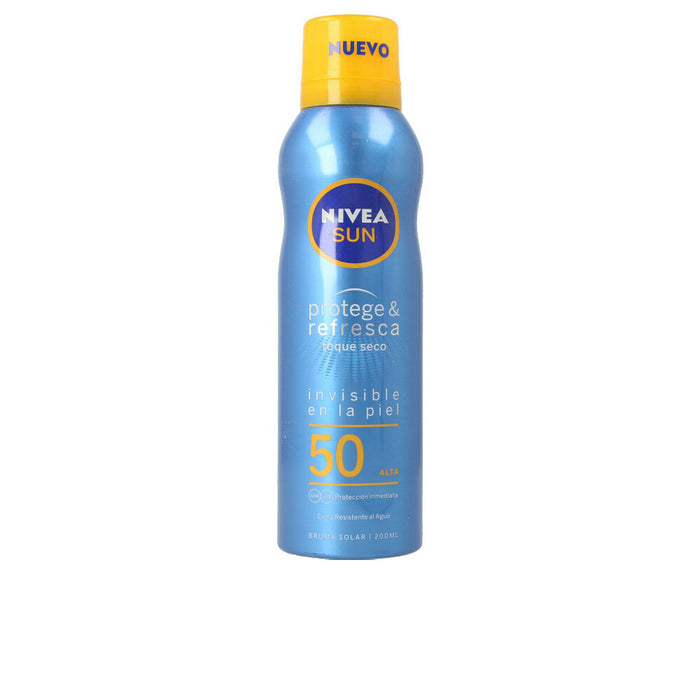Spray Sun Protector Nivea Sun Protege&Refresca Bruma Solar Invisible Spf50 Spf 50 200 ml