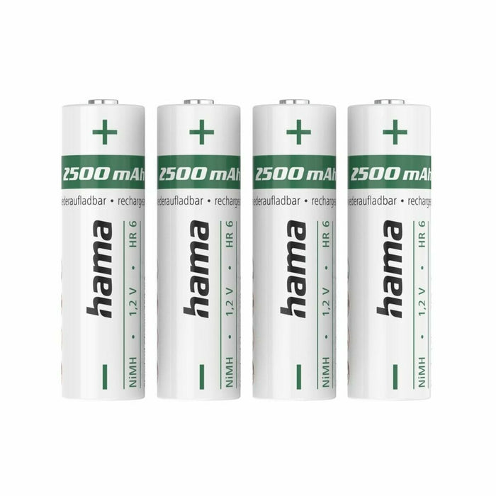 Piles Rechargeables Hama 00223531 2500 mAh 1,2 V AA (4 Unités)