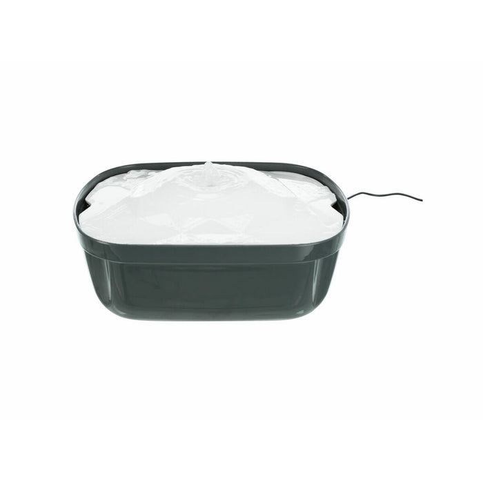 Drinkfontein voor huisdieren Trixie Polygon Wit Grijs Siliconen Melamine 2,5 L 28 x 11 x 22 cm