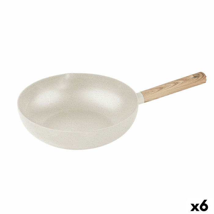 Wok Quttin ECOOK Blanc 28 x 8 cm 2,8 mm (6 Unités)