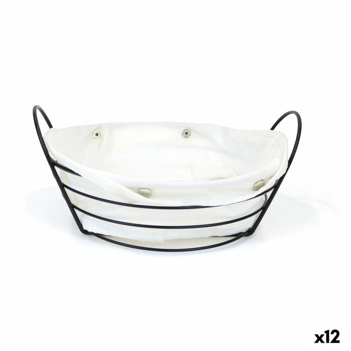 Corbeille à Pain My Bar Blanc Métal 26 x 23,5 x 11,2 cm (12 Unités)