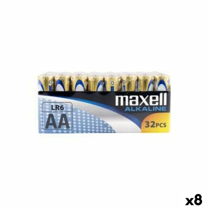 Alkaline Batteries Maxell LR06 1,5 V (32 Pieces) (8 Units)