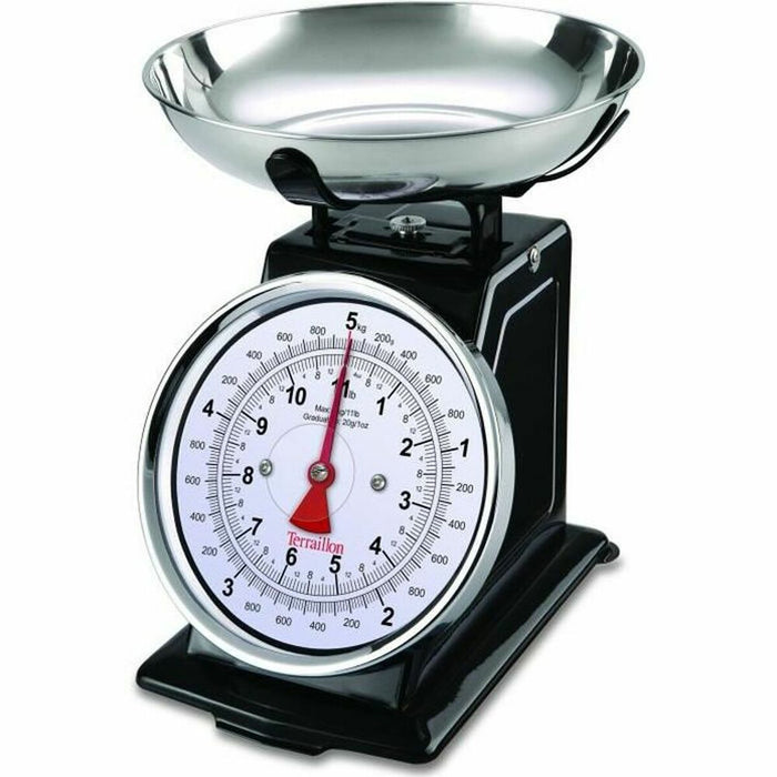keukenweegschaal Terraillon Retro Deco Zwart 5 kg 1 L
