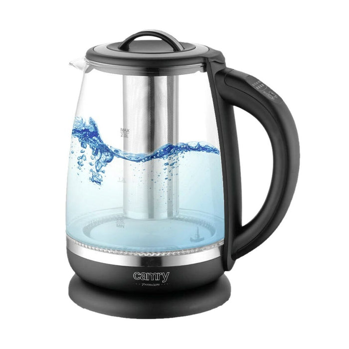 Waterkoker Adler CR 1290 Zwart Glas 2200 W 2 L