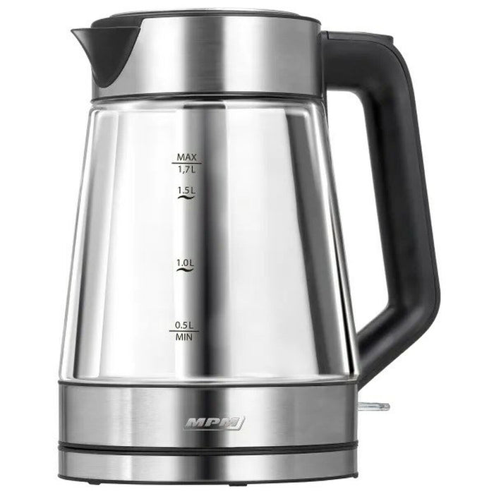 Waterkoker Mpm MCZ-122 Zwart Grijs Glas Roestvrij staal 2200 W 1,7 L