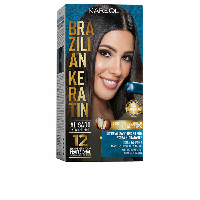 Braziliaanse Haarstijlset Kareol BRAZILIAN KERATIN Diepe hydratatie 6 Onderdelen