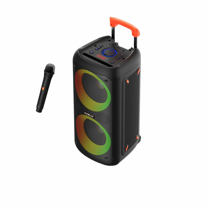 Dankzij de draagbare Bluetooth®-luidsprekers Celly PARTYSPEAKERWLM Zwart 4 W