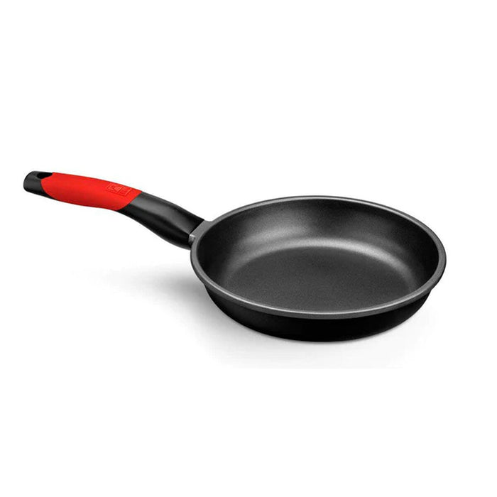 Antiaanbakpan BRA A411228 Ø 28 cm Zwart Rood Roestvrij staal Aluminium