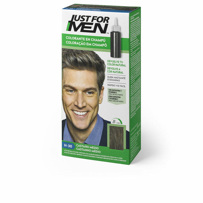 Kleurshampoo Just For Men Colorante Middelgrote kastanje 30 ml