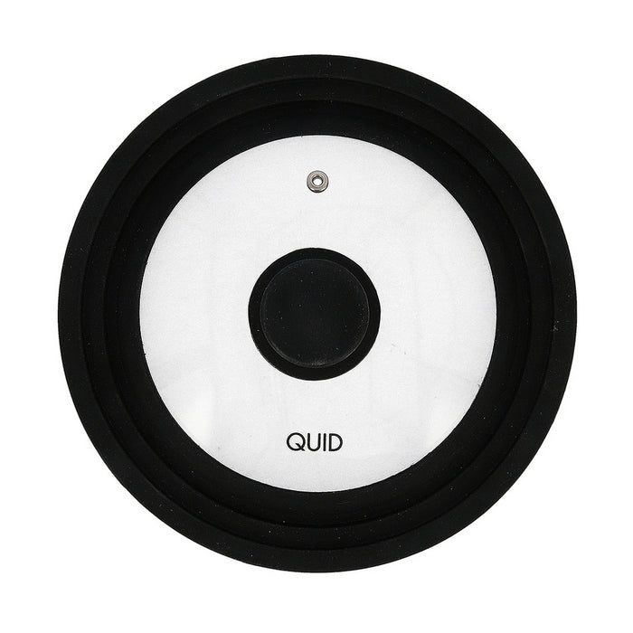 Pan lid Quid Ebano Black Glass Ø 22 cm