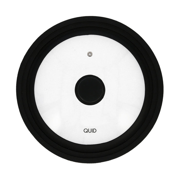 Pan lid Quid Ebano Black Glass Ø 28 cm