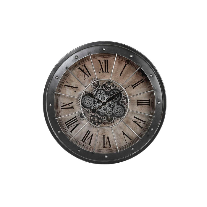 Horloge Murale DKD Home Decor Engrenage Noir Cuivre Fer 80 x 8 x 80 cm