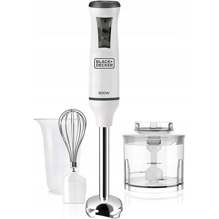 Bol mixeur Black & Decker ES9160150B Noir Argenté 600 W
