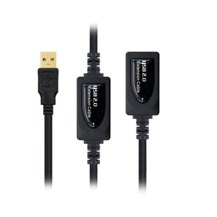 Verlengkabel USB NANOCABLE 10.01.021 Zwart