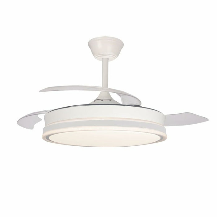 Plafondventilator CristalRecord SUPERECO RETRAC 45W MD Transparant