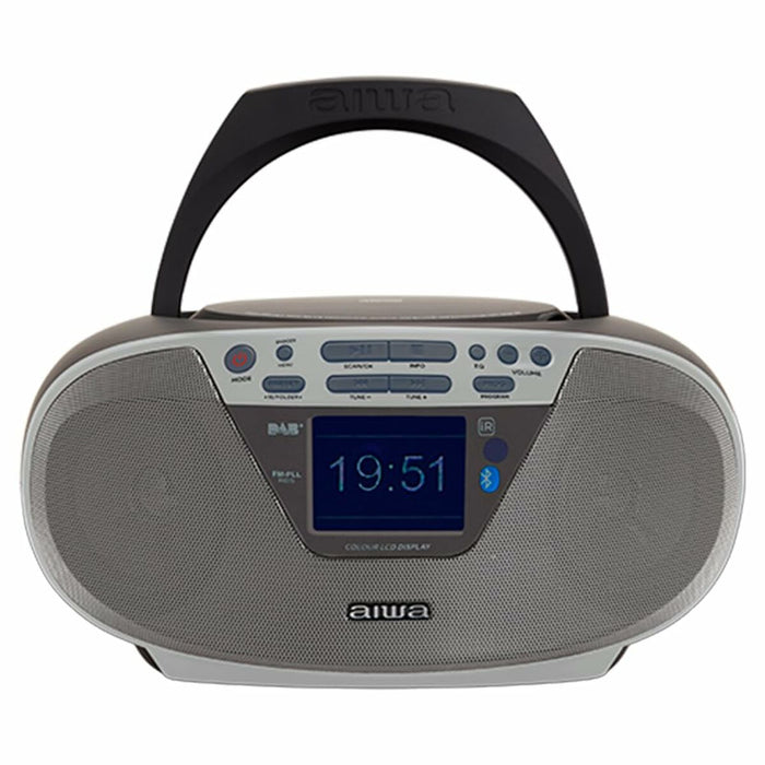 Radio met cd- en mp3-speler Aiwa BBTU500DAB/SL Zilverkleurig FM