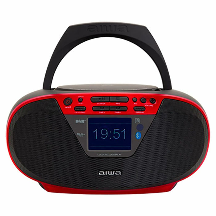 Radio met cd- en mp3-speler Aiwa BBTU500DAB/RD Rood FM