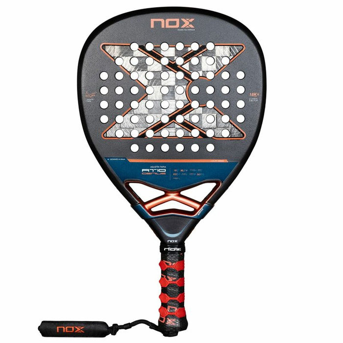 Raquette de Padel Nox Nox AT10 Genius Attack 18K Alum Gris foncé Fibre de Carbone EVA