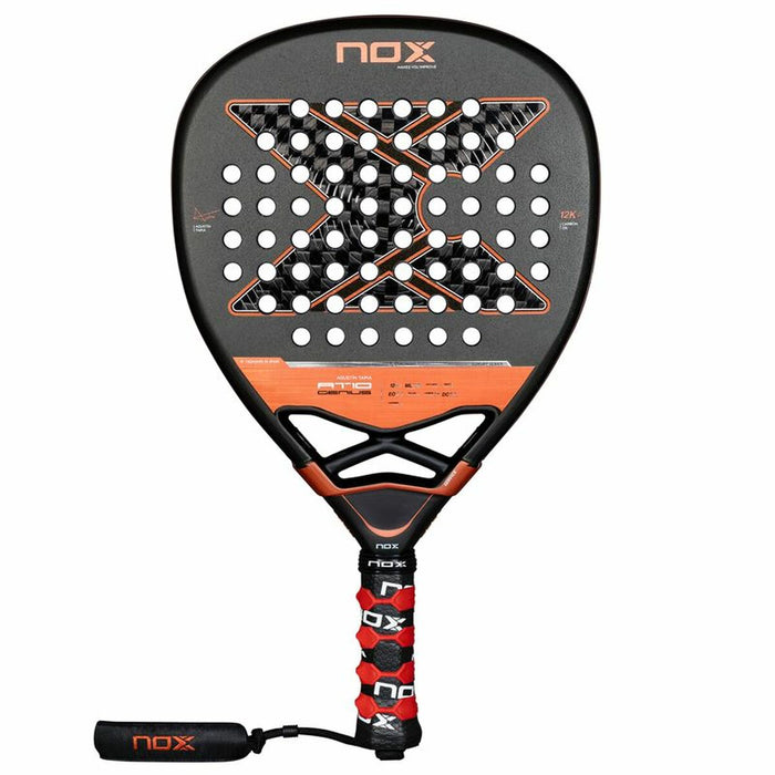 Padel Racket Nox AT10 Genius ATtack 12K Oranje Koolstofvezel Donkergrijs EVA