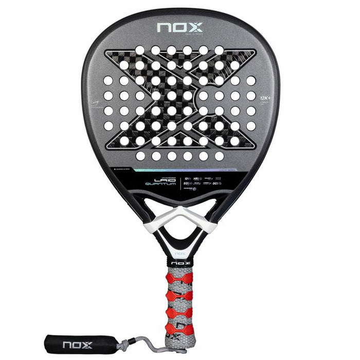Padel Racket Nox Nox La10 Quantum 12K By Leo Augsburguer Dark grey Carbon fibre