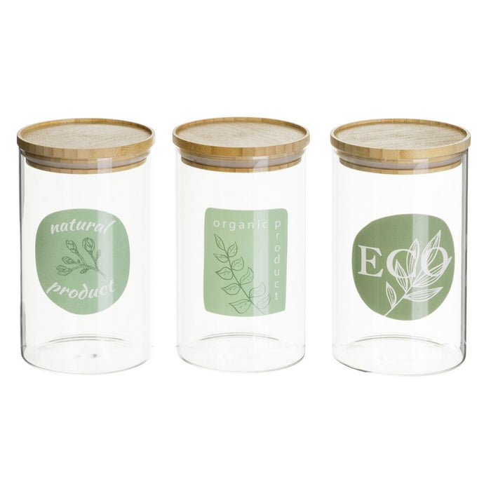 Blikken Transparant Natuurlijk 1 L (3 Stuks)
