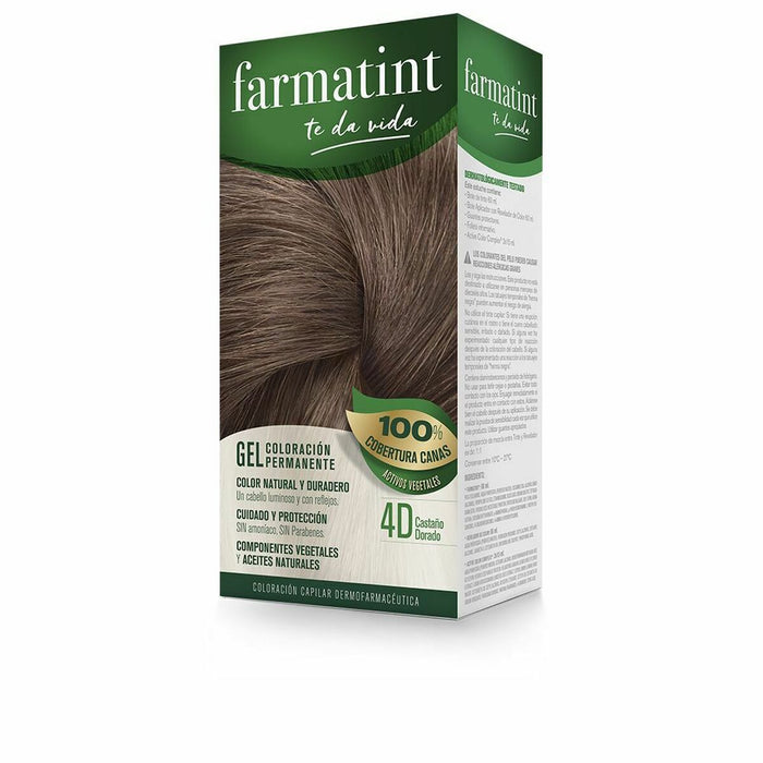 Permanente Kleur Farmatint 4d-Castaño Dorado Gel