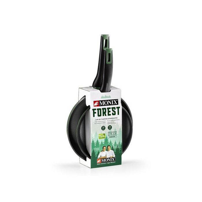 Pannenset Monix FOREST M501235 Zwart Aluminium