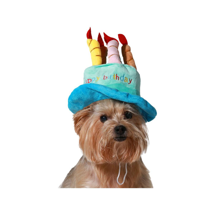 Kostuum voor honden Blauw Hoed Verjaardag