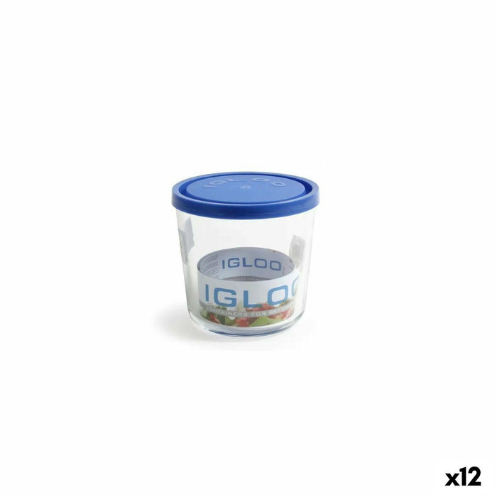 Blik Borgonovo Igloo Blauw 800 ml (12 Stuks)