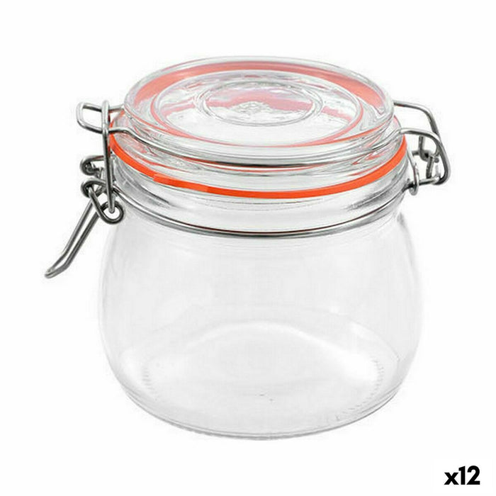 Blik La Mediterránea Hermetisch Glas 500 ml (12 Stuks)