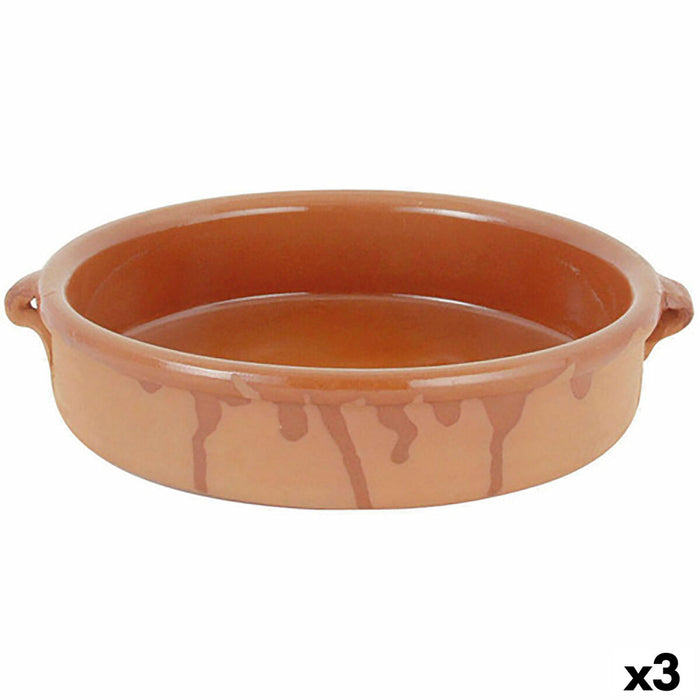 Sauspan Barro Clasico Bruin Keramisch Ø 28 cm (3 Stuks)