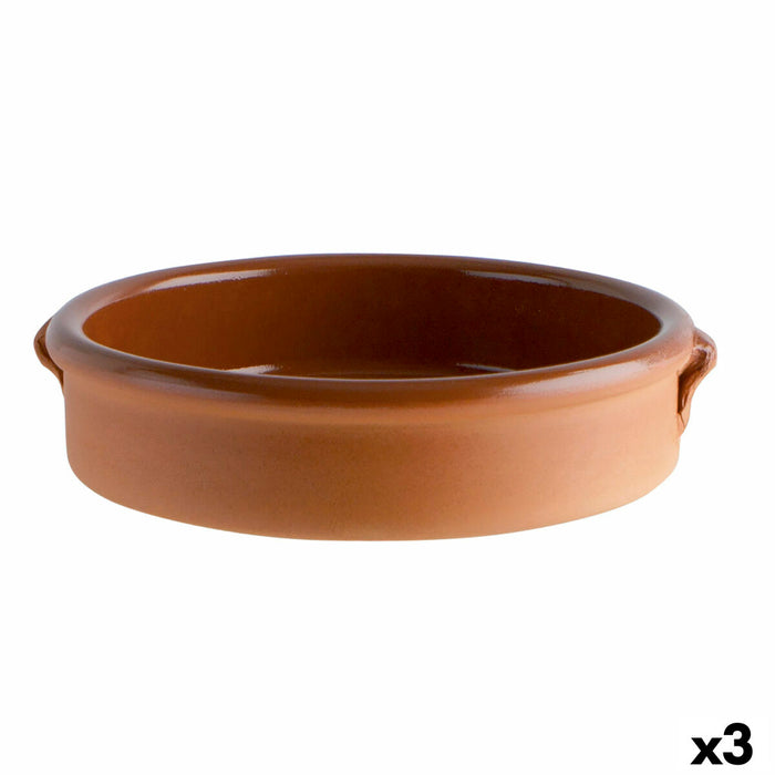 Saucepan Barro Clasico Brown Ceramic Ø 30 cm (3 Units)