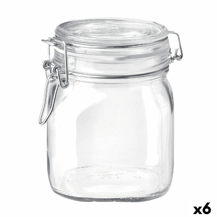 Glass Jar Bormioli Rocco Fido Transparent (6 Units)