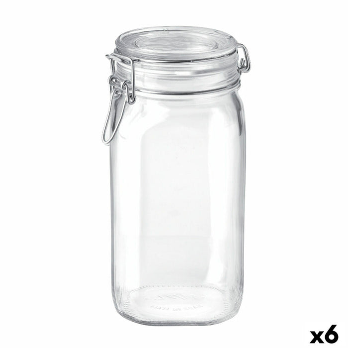 Glazen pot Bormioli Rocco Fido Transparant (6 Stuks)