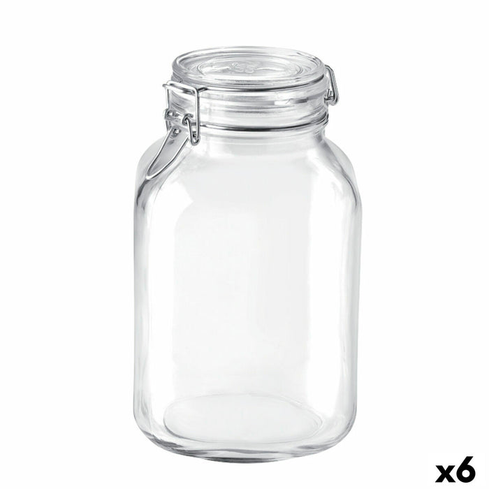 Glazen pot Bormioli Rocco Fido Transparant (6 Stuks)