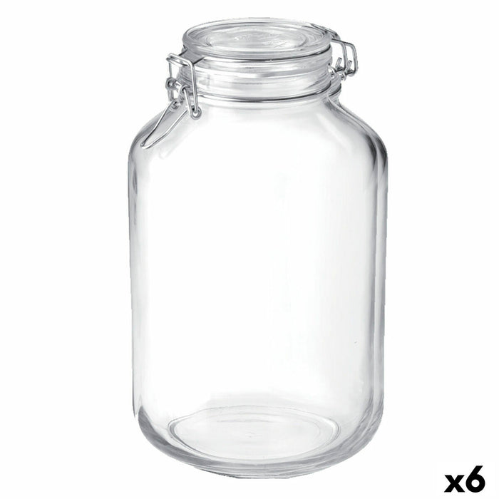 Glass Jar Bormioli Rocco Fido Transparent (6 Units)