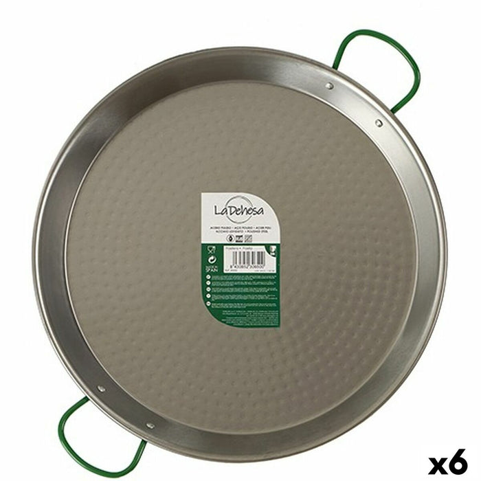 Pan La Dehesa Silver Polished Steel Ø 38 cm 51 x 6 x 39 cm (6 Units)