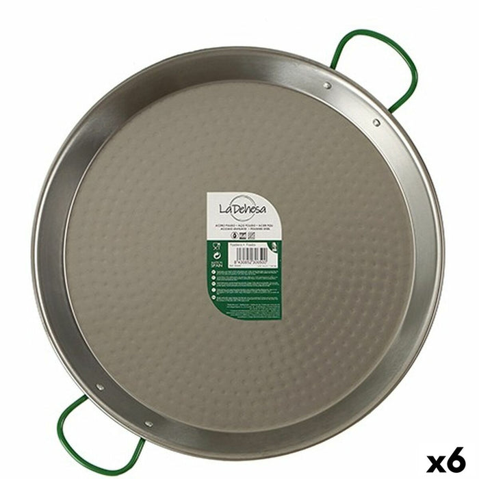 Poêle La Dehesa Argenté Acier poli Ø 42 cm 54 x 5 x 42,5 cm (6 Unités)
