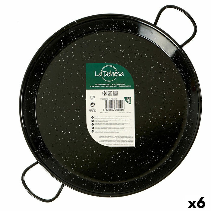 Poêle La Dehesa Noir Acier émaillé Ø 34 cm 45 x 5,5 x 34 cm (6 Unités)
